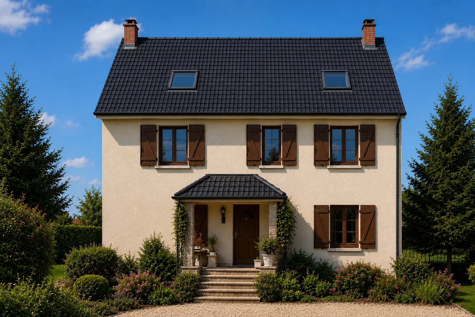 Rénovation de toiture – avant / pendant / après